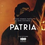 Jon Olivares como Joxe Mari en el póster de 'Patria'