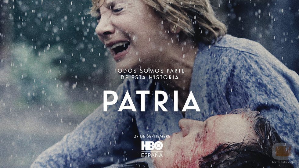 Elena Irureta y José Ramón Soroiz como Bittori y Txato en el póster de 'Patria'