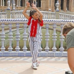 Soleá rueda en Sevilla el videoclip de "Palante", su tema para Eurovisión Junior 2020