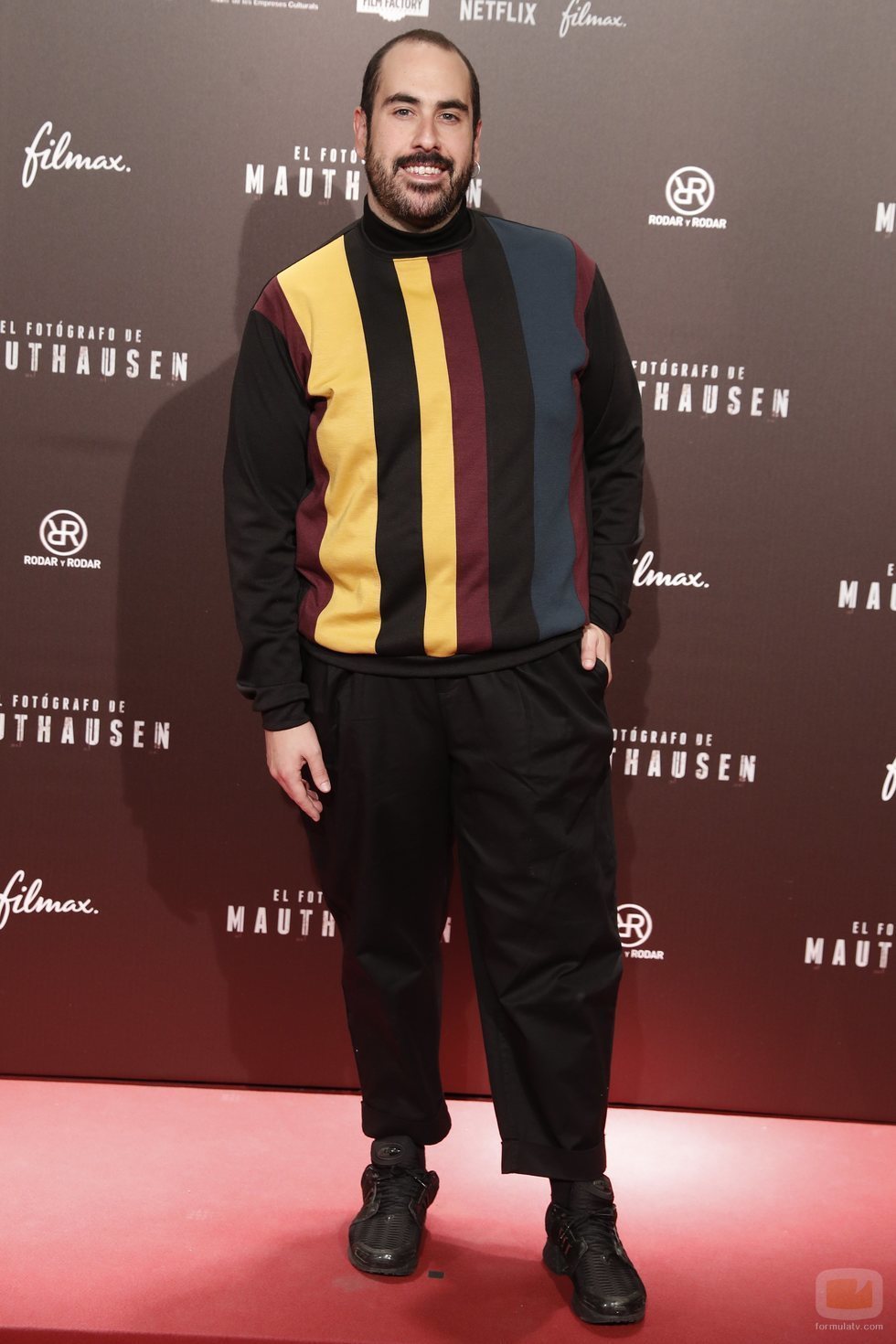 Alberto Velasco, posando en una premiere