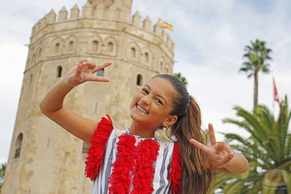 Soléa en la Torre del Oro en una secuencia de "Palante"