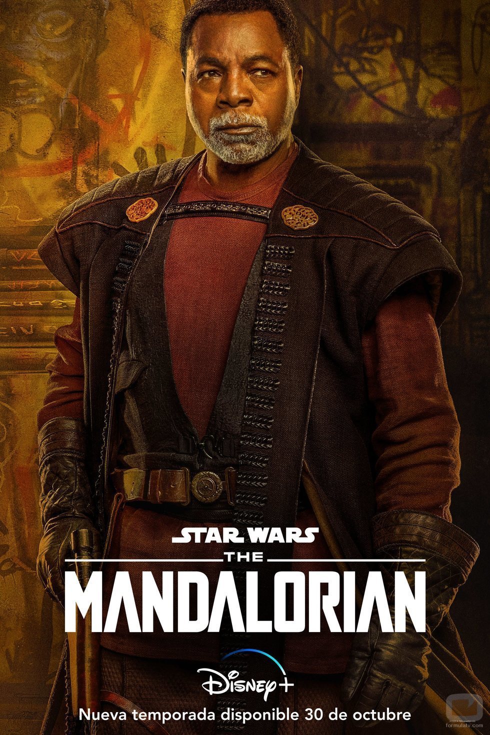 Cartel de la temporada 2 de 'The Mandalorian' con Greef Karga
