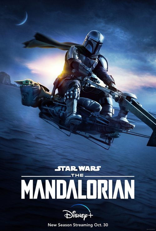 Póster de la temporada 2 de 'The Mandalorian' con Mando y Baby Yoda