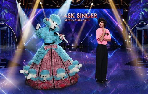 Javier Ambrossi y el Caniche, en 'Mask Singer: adivina quién canta'