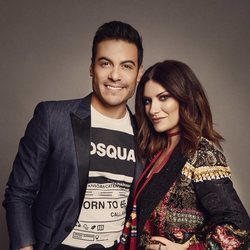 Laura Pausini y Carlos Rivera se reunen en 'La Voz 2020'