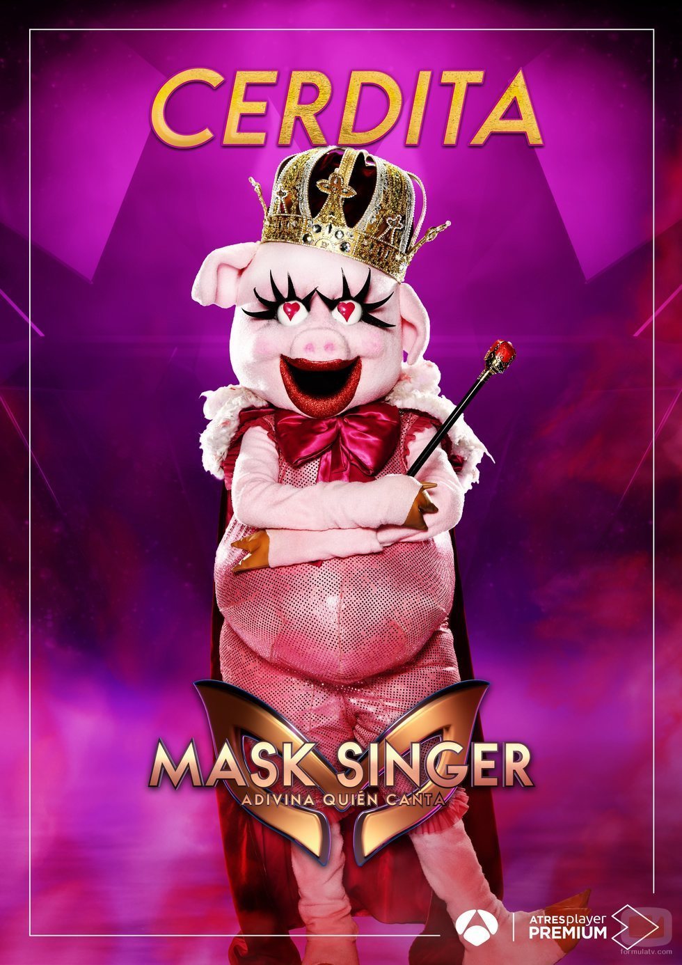 La máscara de Cerdita en 'Mask singer: adivina quien canta'