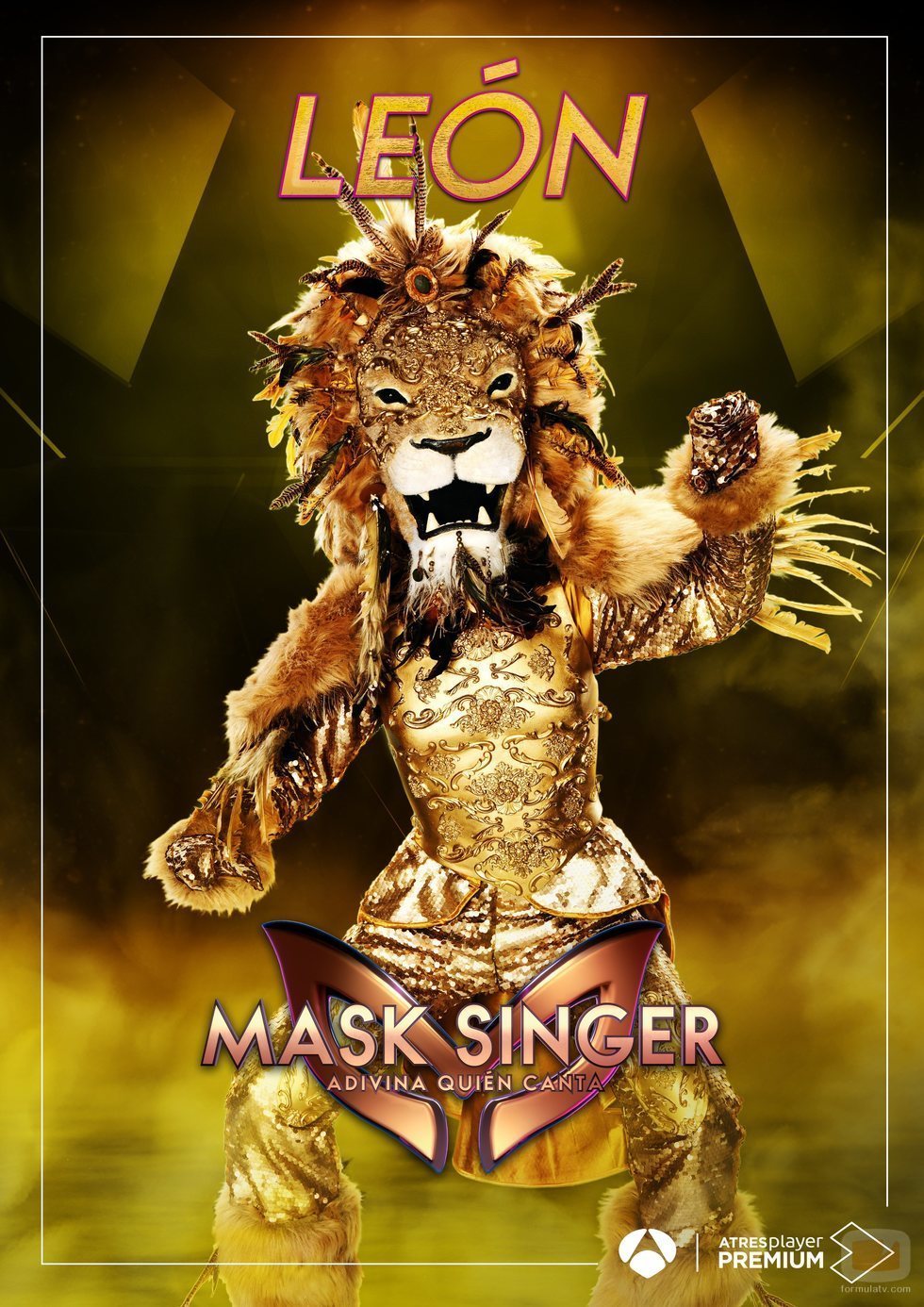 La máscara de León en 'Mask singer: adivina quien canta'
