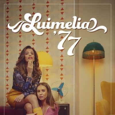 Cartel promocional con Amelia y Luisita en '#Luimelia 77'