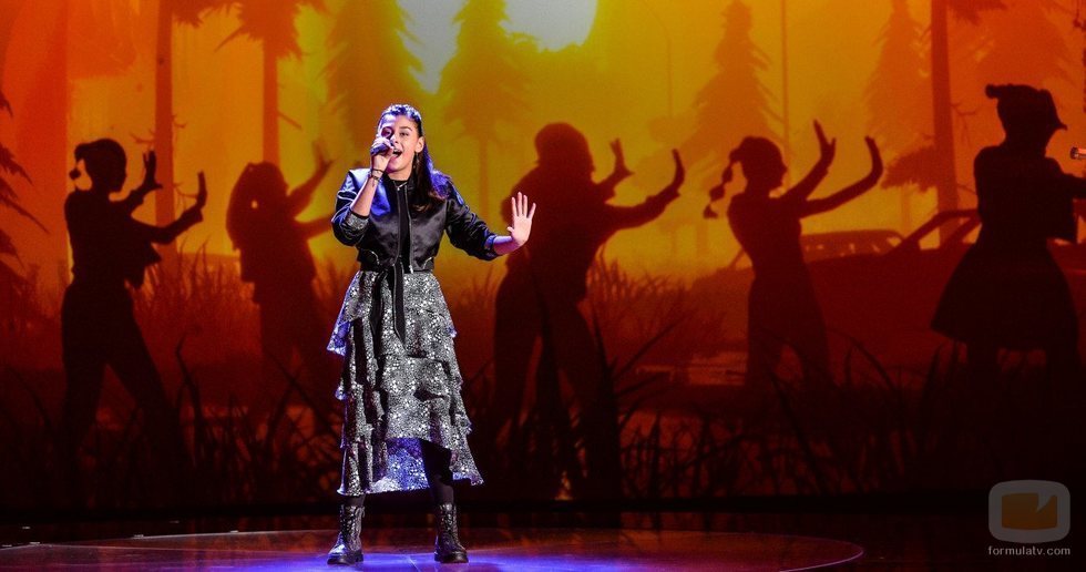 Susan, representante de Alemania, en la Gran Final de Eurovisión Junior 2020