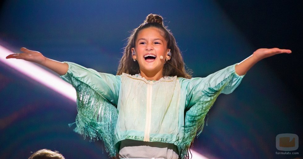 Soleá, representante de España, en la Gran Final de Eurovisión Junior 2020