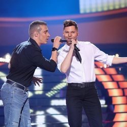 Gemeliers son Ricky Martín y Eros Ramazzotti en la Gala 12 de 'Tu cara me suena 8'