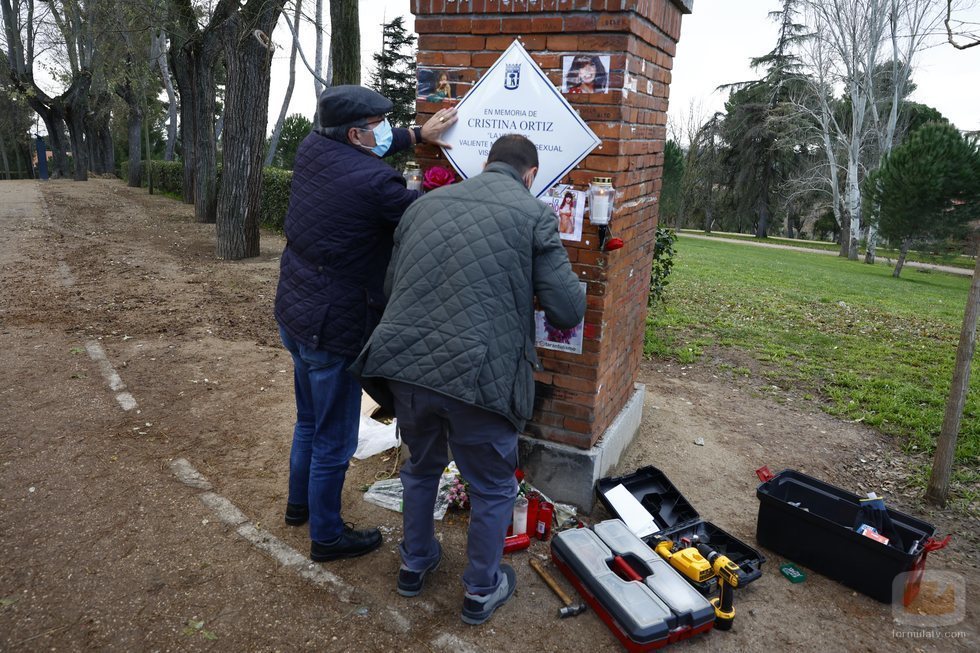 La placa en homenaje a La Veneno vuelve al Parque del Oeste