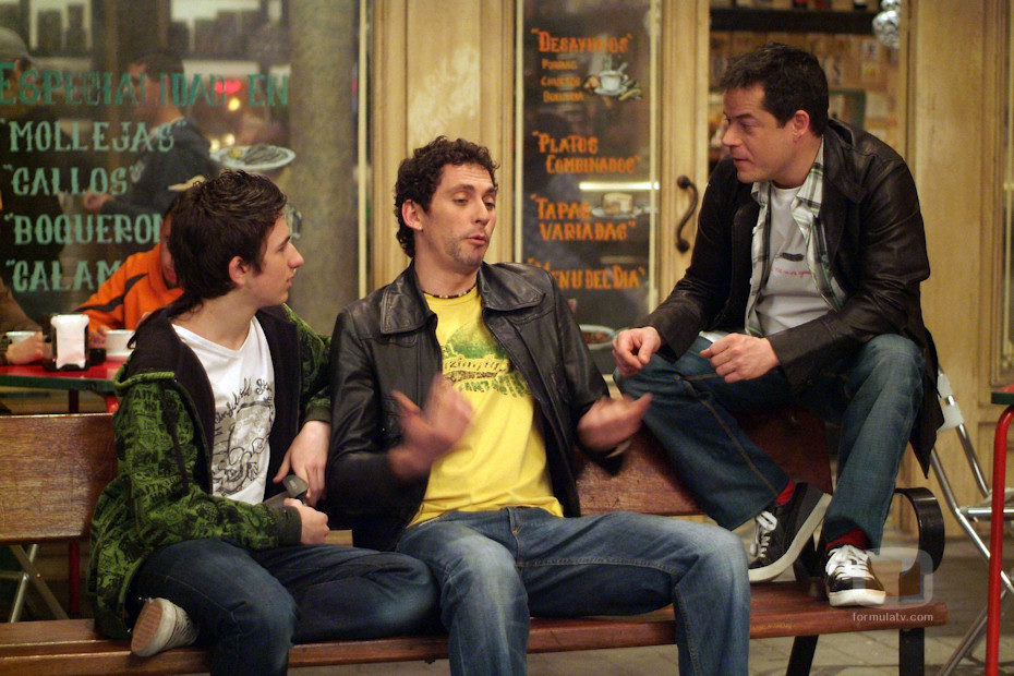David Castillo, Paco León y Jorge Sanz en 'Aída'