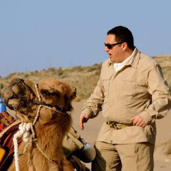 Pepón Nieto con un camello
