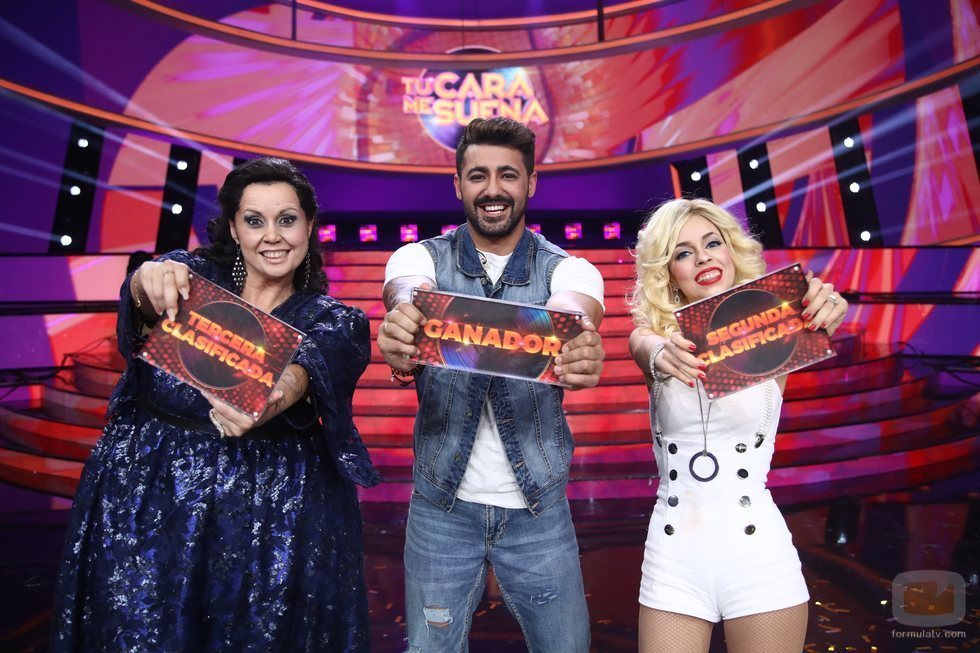 Cristina Ramos, Jorge González y Nerea Rodríguez, el top 3 de la final de 'Tu cara me suena 8'