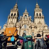 Los protagonistas de '3 caminos' llegan a la Catedral de Santiago