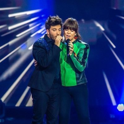 Blas Cantó con Vanesa Martín en 'Destino Eurovisión'