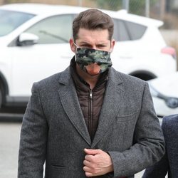 Manu Tenorio asiste al funeral de Àlex Casademunt