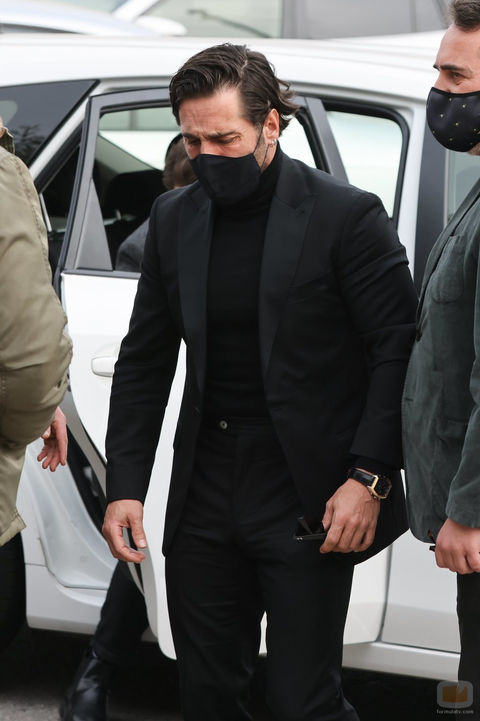David Bustamante asiste al funeral de Àlex Casademunt