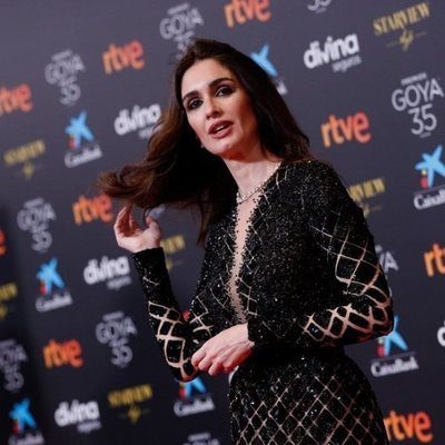 Paz Vega en la alfombra roja de los Premios Goya 2021