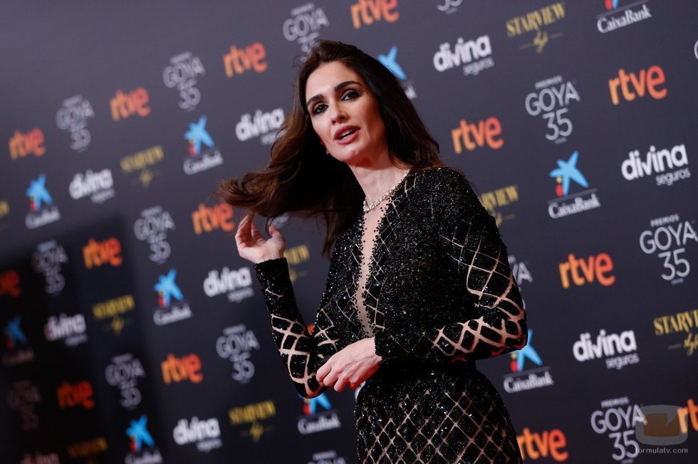 Paz Vega en la alfombra roja de los Premios Goya 2021