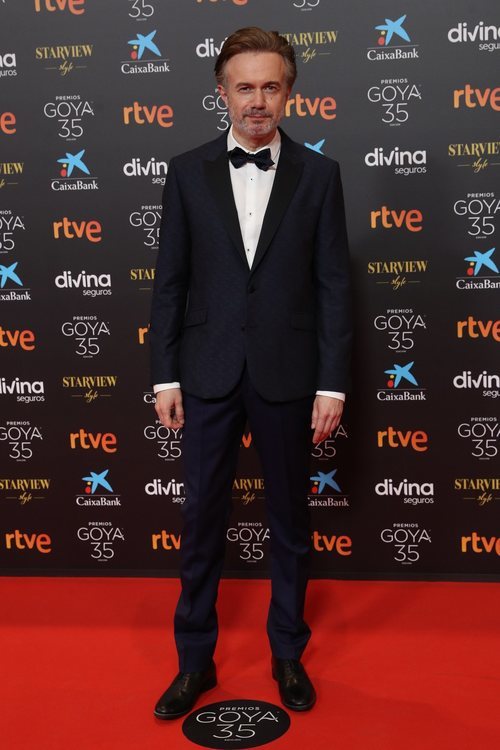 Tristán Ulloa en la alfombra roja de los Premios Goya 2021