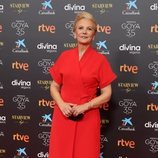 Elena Irureta en la alfombra roja de los Premios Goya 2021