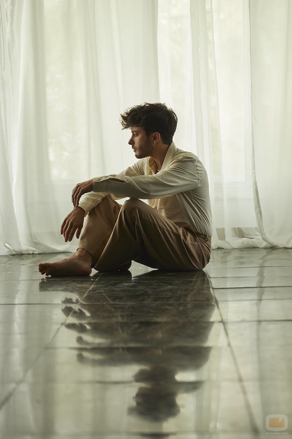 Blas Cantó en una secuencia del videoclip de "Voy a quedarme"