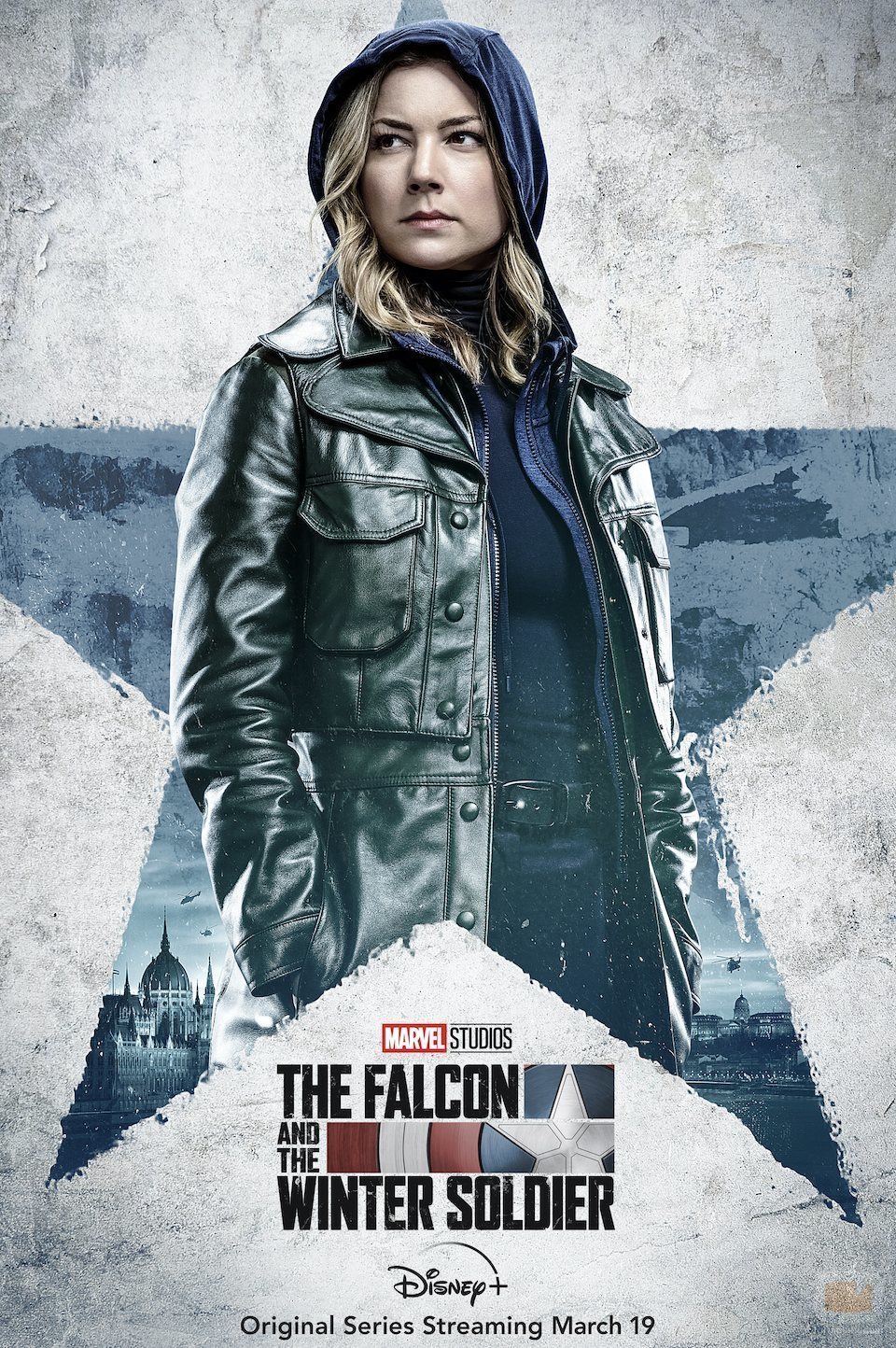 Póster de Emily VanCamp en 'Falcon y el Soldado de Invierno'