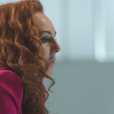 Rocío Carrasco durante la entrevista de su docuserie