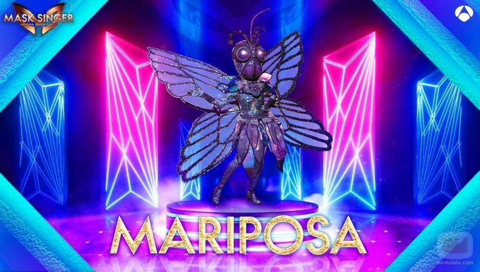 Mariposa y sus inmensas alas llenarán el plató de la segunda edición de 'Mask Singer: Adivina quién canta'