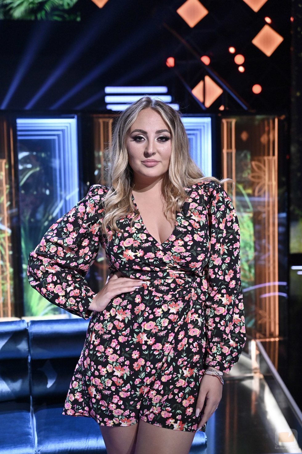 Rocío Flores posa en el primer debate de 'Supervivientes 2021'