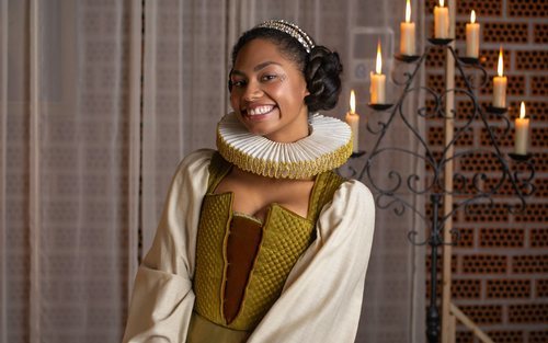 Nía Correia en el rodaje de 'Érase una vez... pero ya no'