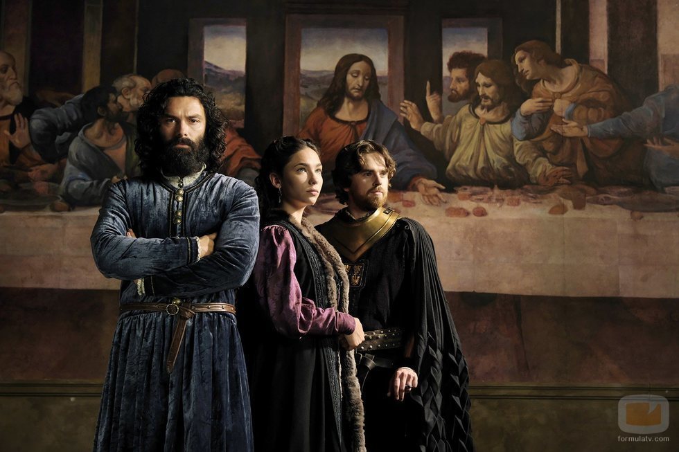 Aidan Turner, Matilda De Angelis y Freddie Highmore en 'Leonardo'