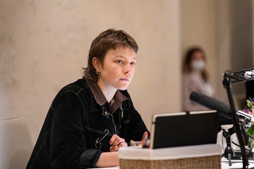 Emma D'Arcy en la lectura de guion de 'House of the Dragon'