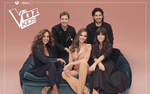 Eva González, Vanessa Martín, Rosario Flores, Melendi y David Bisbal en 'La Voz Kids 2021'