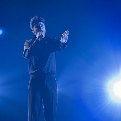 Blas Cantó durante su primer ensayo en Eurovisión 2021