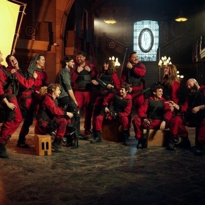 El rodaje de la parte 5 de 'La Casa de Papel' se despide con esta fotografía
