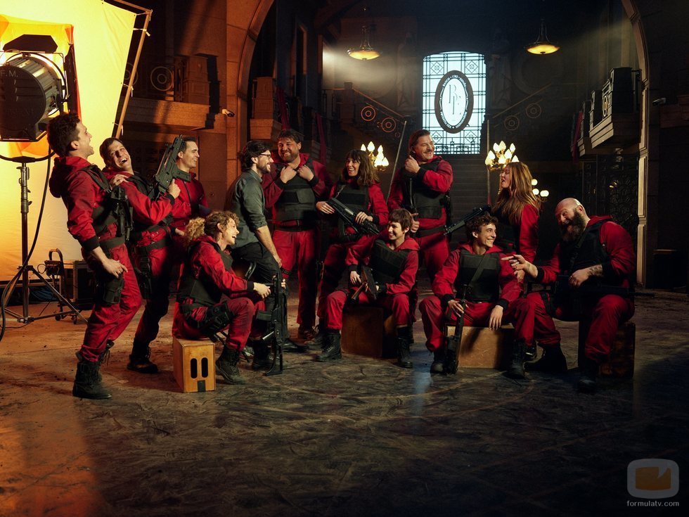 El rodaje de la parte 5 de 'La Casa de Papel' se despide con esta fotografía
