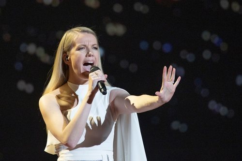 Ana Soklic, representante de Eslovenia, en la Semifinal 1 de Eurovisión 2021