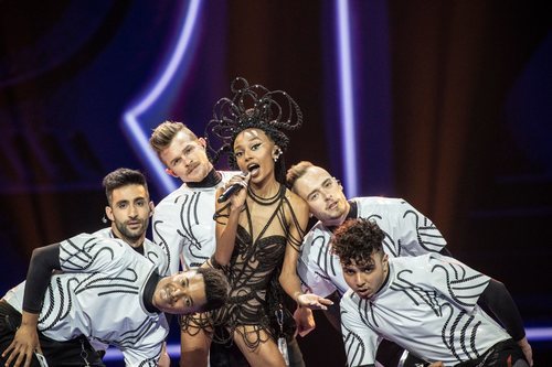 Eden Alene, representante de Israel, en la Semifinal 1 de Eurovisión 2021