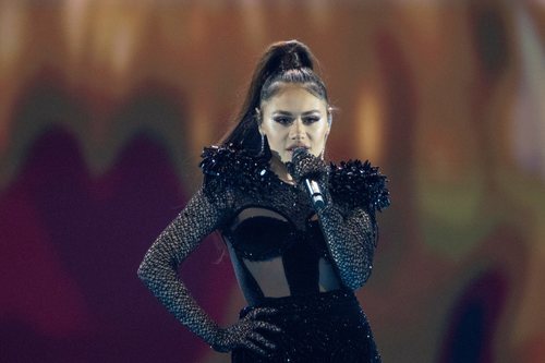 Efendi, representante de Azerbaiyán, en la Semifinal 1 de Eurovisión 2021