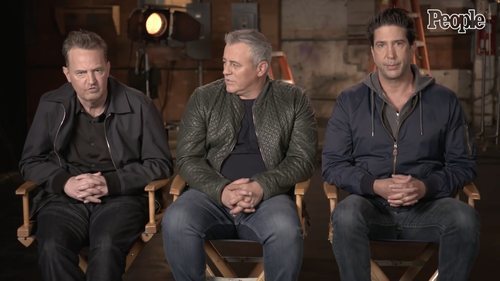 Matthew Perry, Matt LeBlanc y David Schwimmer, en el reencuentro de 'Friends'