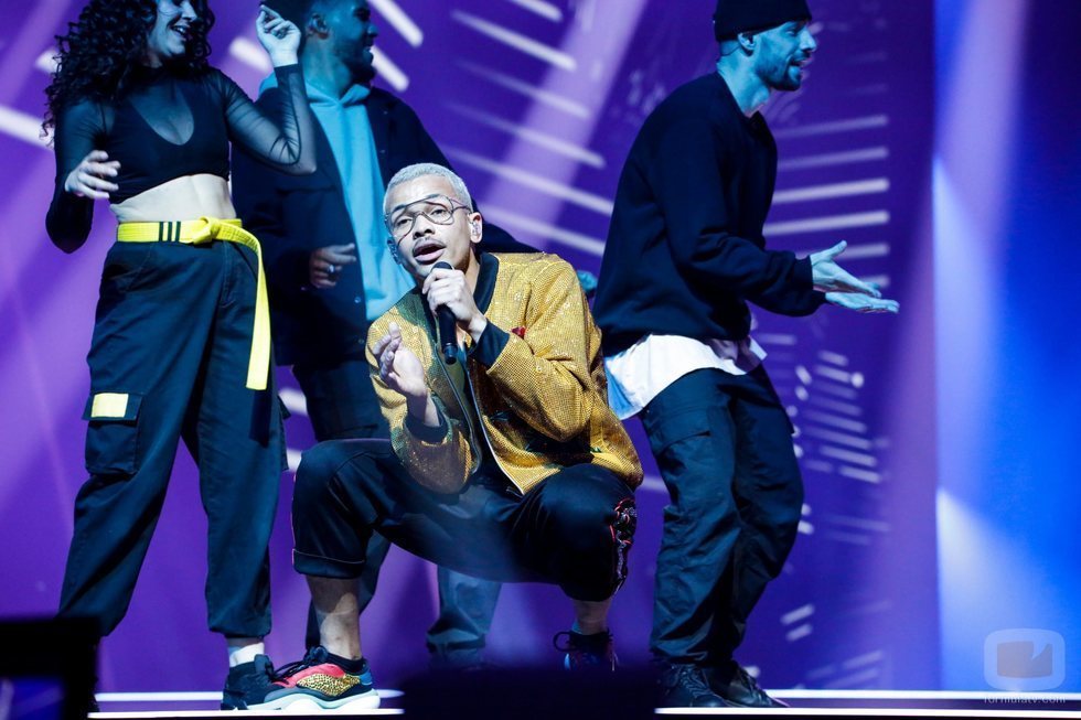 Benny Cristo, representante de República Checa, en la Semifinal 2 de Eurovisión 2021