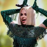 Samanta Tina, representante de Letonia, en la Semifinal 2 de Eurovisión 2021