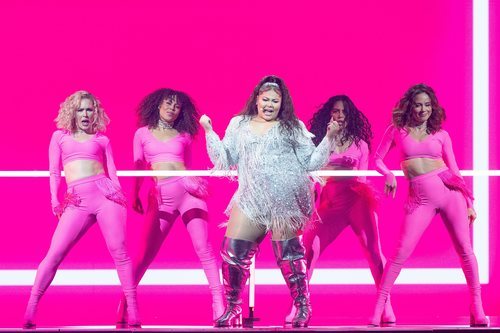 Destiny, representante de Malta, en la final de Eurovisión 2021