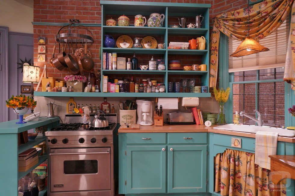 La cocina de Monica y Rachel, decorado de 'Friends: The Reunion'