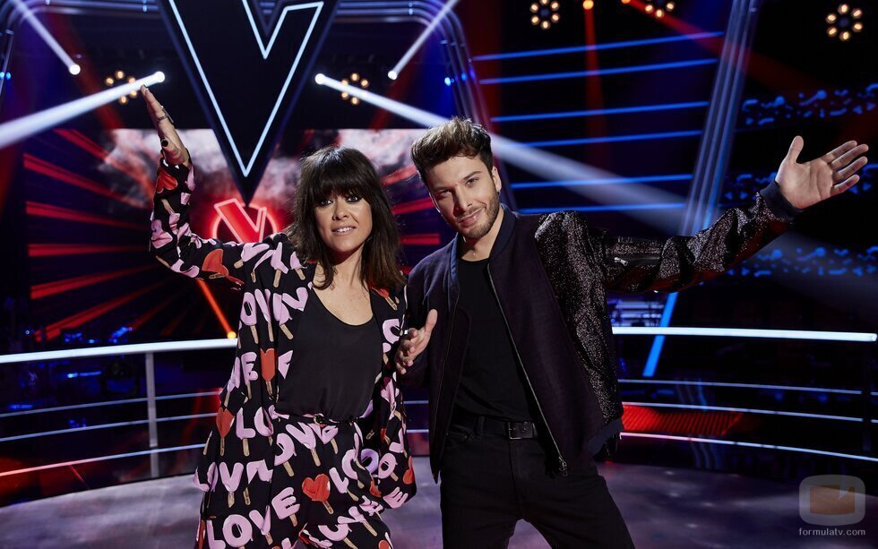 Blas Cantó con Vanesa Martín en 'La Voz Kids'