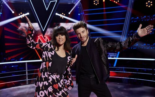 Blas Cantó con Vanesa Martín en 'La Voz Kids'