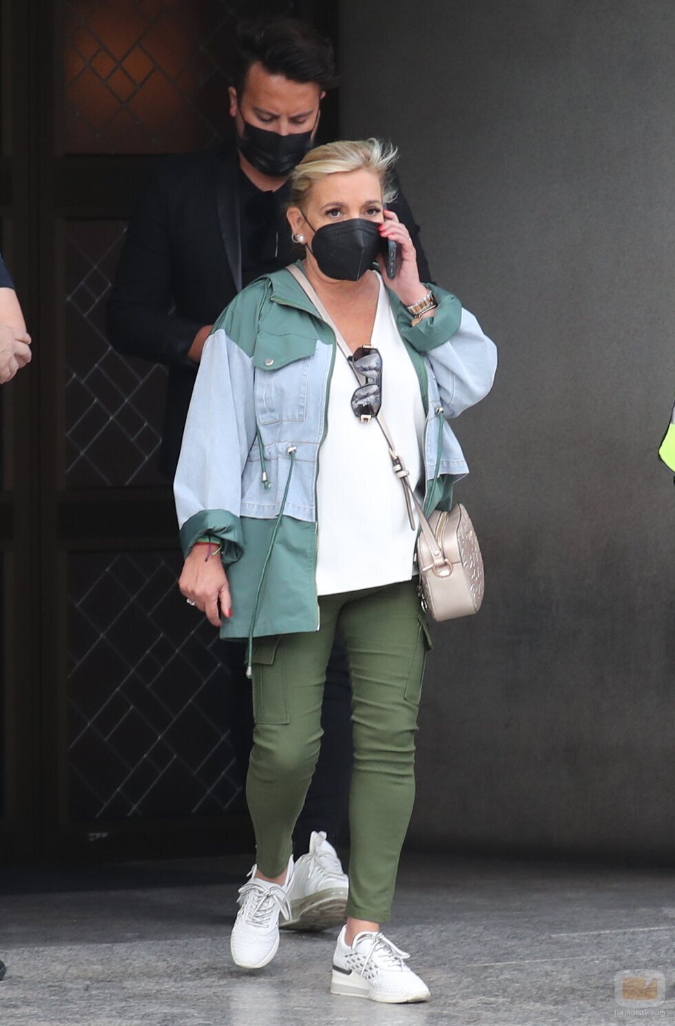 Carmen Borrego, en el tanatorio por la muerte de Mila Ximénez